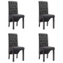 Esszimmerstühle 4 Einheiten aus dunkelgrauem Stoff von vidaXL, Essstühle - Ref: Foro24-276965, Preis: 392,97 €, Rabatt: %