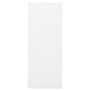 Armario de oficina de acero blanco 90x40x102 cm