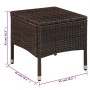 Gartenstühle und Hocker mit braunen synthetischen Rattankissen von vidaXL, Gartenstühle - Ref: Foro24-44090, Preis: 109,58 €,...