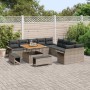 Conjunto de sofá de jardín 13 pcs Gris 100 x 100 x 71 cm