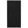 Armario de oficina de acero negro 90x40x180 cm en Taquillas y armarios de almacenamiento | Comprar online en Foro24
