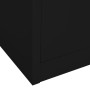 Armario de oficina de acero negro 90x40x180 cm