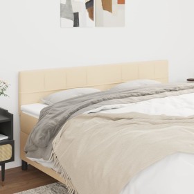 Cabeceros 2 unidades de tela color crema 80x5x78/88 cm de vidaXL, Cabeceros y pies de cama - Ref: Foro24-346065, Precio: 53,7...