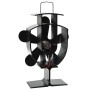 Wärmebetriebener Ofenventilator mit 5 Flügeln, Schwarz von vidaXL, Holzbefeuerte Kaminventilatoren - Ref: Foro24-51238, Preis...
