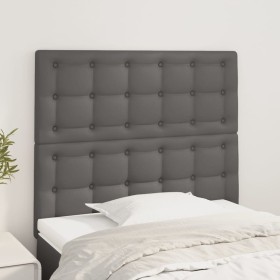 Kopfteile 2 Einheiten aus grauem Kunstleder 80x5x78/88 cm von vidaXL, Kopf- und Fußteile - Ref: Foro24-3116408, Preis: 62,28 ...