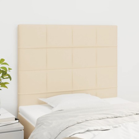 Kopfteile 2 Einheiten aus cremefarbenem Stoff 80x5x78/88 cm von vidaXL, Kopf- und Fußteile - Ref: Foro24-3116311, Preis: 53,9...