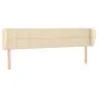 Cabecero de tela color crema 163x23x78/88 cm de vidaXL, Cabeceros y pies de cama - Ref: Foro24-3117155, Precio: 78,35 €, Desc...