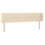 Kopfteil aus cremefarbenem Stoff, 163 x 23 x 78/88 cm von vidaXL, Kopf- und Fußteile - Ref: Foro24-3117155, Preis: 69,43 €, R...