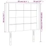 Cream fabric headboard with LED 83x16x118/128 cm by vidaXL, Headboards and footboards - Ref: Foro24-3124027, Price: 81,07 €, ...