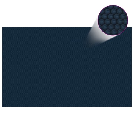 Cubierta solar de piscina de PE flotante negro y azul 260x160cm | Foro24.es | Tu tienda online para hogar, jardín y más Foro24.es