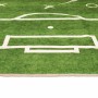 Alfombra niños lavable antideslizante campo fútbol 160x230 cm