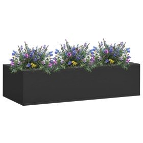 Caja de flores de oficina de acero gris antracita 90x40x23 cm Caja de flores de oficina de acero gris antracita 90x40x23 cm