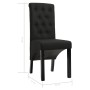 Dining chairs 6 units of black fabric by vidaXL, dining chairs - Ref: Foro24-276976, Price: 554,89 €, Discount: %