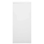 Armario con puerta corredera gris acero 90x40x90 cm