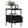 Mesita de noche madera de ingeniería negro 34x36x50 cm de vidaXL, Mesitas de noche - Ref: Foro24-826043, Precio: 43,00 €, Des...