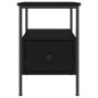 Mesita de noche madera de ingeniería negro 34x36x50 cm de vidaXL, Mesitas de noche - Ref: Foro24-826043, Precio: 43,00 €, Des...