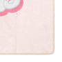 Alfombra niños lavable antideslizante unicornio rosa 160x230 cm