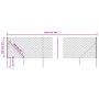 Wire fence with anchor spikes anthracite gray 1x25 m by vidaXL, fence panels - Ref: Foro24-153977, Price: 211,23 €, Discount: %