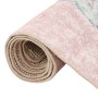 Alfombra niños lavable antideslizante unicornio rosa 160x230 cm