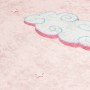 Alfombra niños lavable antideslizante unicornio rosa 160x230 cm