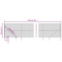Wire fence with silver anchor spikes 1.6x10 m by vidaXL, fence panels - Ref: Foro24-154020, Price: 112,71 €, Discount: %