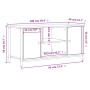Mueble para TV madera contrachapada roble ahumado 100x40x50 cm de vidaXL, Muebles TV - Ref: Foro24-832765, Precio: 68,03 €, D...
