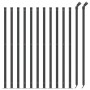 Wire fence with anthracite gray flange 0.8x25 m by vidaXL, fence panels - Ref: Foro24-153992, Price: 80,76 €, Discount: %