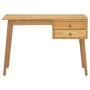 Schreibtisch mit 2 Schubladen aus massivem Teakholz 110x52x75 cm von vidaXL, Schreibtische - Ref: Foro24-340738, Preis: 238,0...