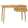Schreibtisch mit 2 Schubladen aus massivem Teakholz 110x52x75 cm von vidaXL, Schreibtische - Ref: Foro24-340738, Preis: 238,0...
