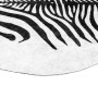 Alfombra lavable antideslizante cebra blanco y negro 120x170 cm