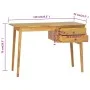 Schreibtisch mit 2 Schubladen aus massivem Teakholz 110x52x75 cm von vidaXL, Schreibtische - Ref: Foro24-340738, Preis: 238,0...