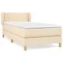 Box spring bed with cream fabric mattress 90x190 cm by vidaXL, Beds and slatted bases - Ref: Foro24-3126610, Price: 321,65 €,...