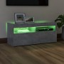 Mueble de TV con luces LED gris hormigón 90x35x40 cm de vidaXL, Muebles TV - Ref: Foro24-804386, Precio: 61,76 €, Descuento: %