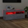 TV-Schrank mit LED-Leuchten betongrau 90x35x40 cm von vidaXL, TV-Möbel - Ref: Foro24-804386, Preis: 61,76 €, Rabatt: %