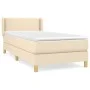Box spring bed with cream fabric mattress 80x200 cm by vidaXL, Beds and slatted bases - Ref: Foro24-3130150, Price: 278,49 €,...