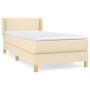 Boxspringbett mit cremefarbener Stoffmatratze 80x200 cm von vidaXL, Betten und Lattenroste - Ref: Foro24-3130150, Preis: 283,...