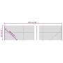 Wire fence with anthracite gray flange 1.6x25 m by vidaXL, fence panels - Ref: Foro24-153996, Price: 138,97 €, Discount: %