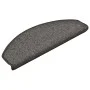 Alfombras de peldaños de escalera 15 uds gris oscuro 65x24x4 cm de vidaXL, Alfombrillas para escalones - Ref: Foro24-322369, ...