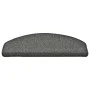 Alfombras de peldaños de escalera 15 uds gris oscuro 65x24x4 cm de vidaXL, Alfombrillas para escalones - Ref: Foro24-322369, ...