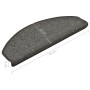 Stair tread mats 15 pcs dark gray 65x24x4 cm by vidaXL, Stair mats - Ref: Foro24-322369, Price: 72,27 €, Discount: %