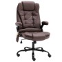 Dark Brown Faux Suede Leather Massage Office Chair by vidaXL, Office chairs - Ref: Foro24-20580, Price: 250,32 €, Discount: %