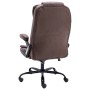 Dunkelbrauner Massage-Bürostuhl aus Wildlederimitat von vidaXL, Bürostühle - Ref: Foro24-20580, Preis: 250,32 €, Rabatt: %