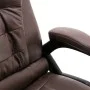 Dunkelbrauner Massage-Bürostuhl aus Wildlederimitat von vidaXL, Bürostühle - Ref: Foro24-20580, Preis: 245,50 €, Rabatt: %