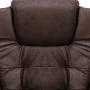 Dunkelbrauner Massage-Bürostuhl aus Wildlederimitat von vidaXL, Bürostühle - Ref: Foro24-20580, Preis: 245,50 €, Rabatt: %