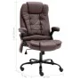 Dunkelbrauner Massage-Bürostuhl aus Wildlederimitat von vidaXL, Bürostühle - Ref: Foro24-20580, Preis: 245,50 €, Rabatt: %