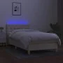 Boxspringbett mit Matratze und LED-Cremestoff 80x200 cm von vidaXL, Betten und Lattenroste - Ref: Foro24-3133914, Preis: 296,...