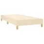 Cama box spring con colchón tela color crema 90x190 cm de vidaXL, Camas y somieres - Ref: Foro24-3140902, Precio: 302,89 €, D...