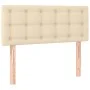 Cama box spring con colchón tela color crema 90x190 cm de vidaXL, Camas y somieres - Ref: Foro24-3140902, Precio: 302,89 €, D...