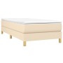 Cama box spring con colchón tela color crema 80x200 cm de vidaXL, Camas y somieres - Ref: Foro24-3144132, Precio: 255,77 €, D...