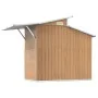 Cobertizo de jardín acero galvanizado marrón 270x130x208,5 cm de vidaXL, Cobertizos - Ref: Foro24-316245, Precio: 289,04 €, D...